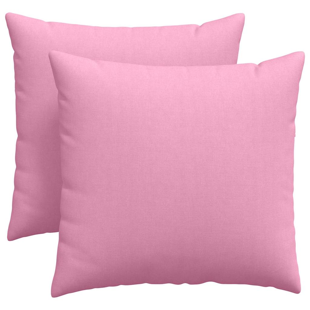 Sofapuder 2 pcs Lyserød 45 x 45 cm Stof