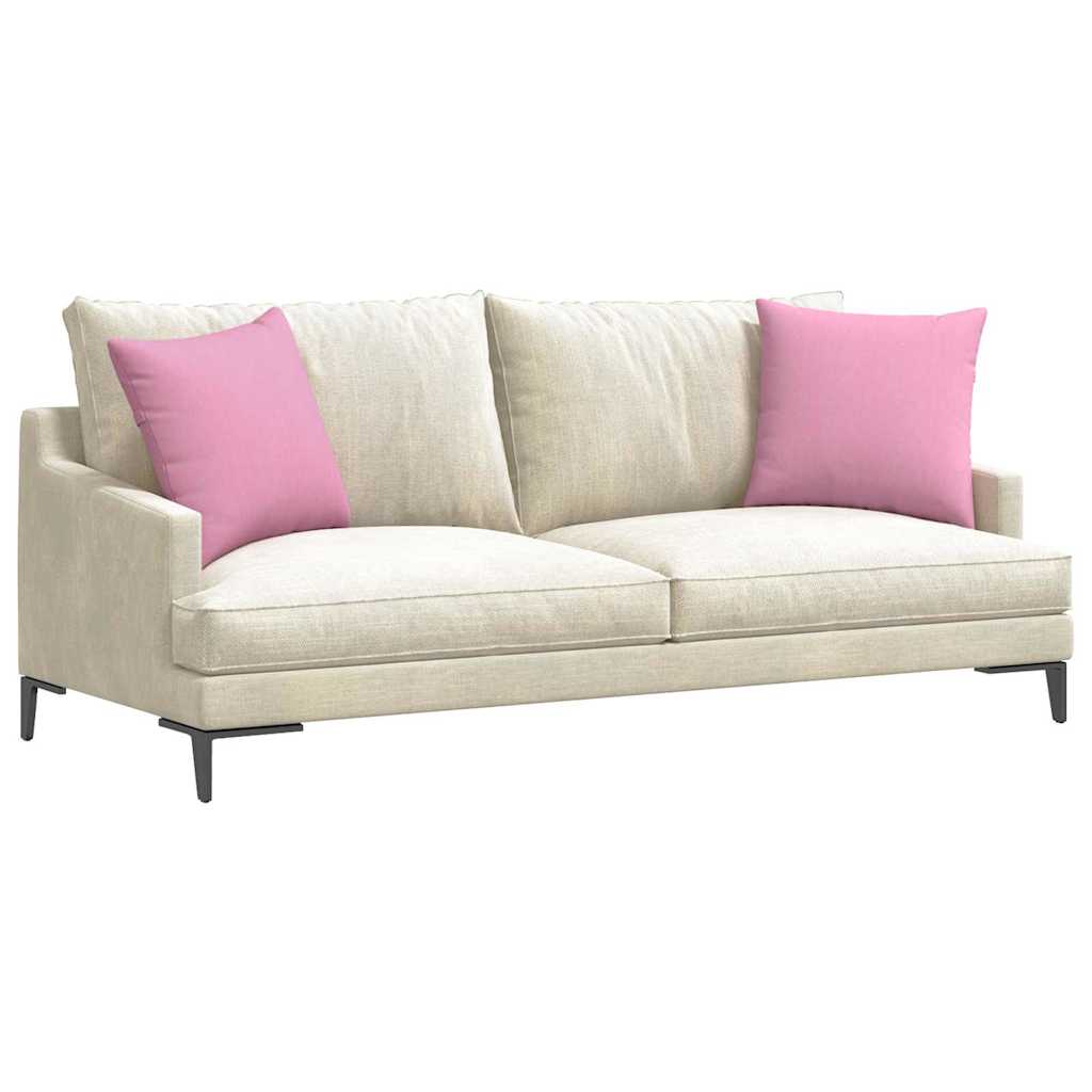 Sofapuder 2 pcs Lyserød 45 x 45 cm Stof