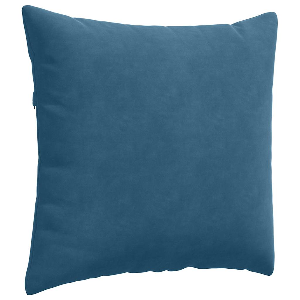Sofapuder 2 pcs Blå 45 x 45 cm Velourstof