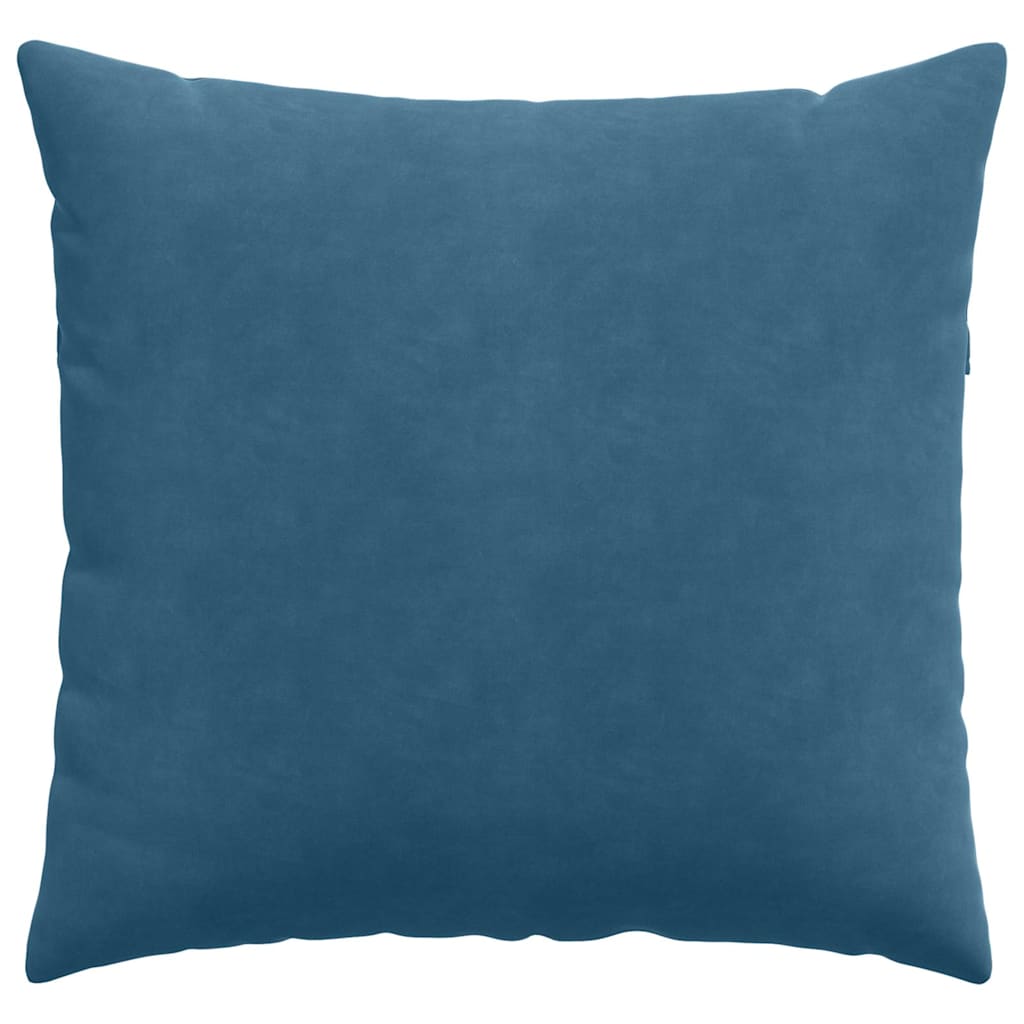 Sofapuder 2 pcs Blå 45 x 45 cm Velourstof