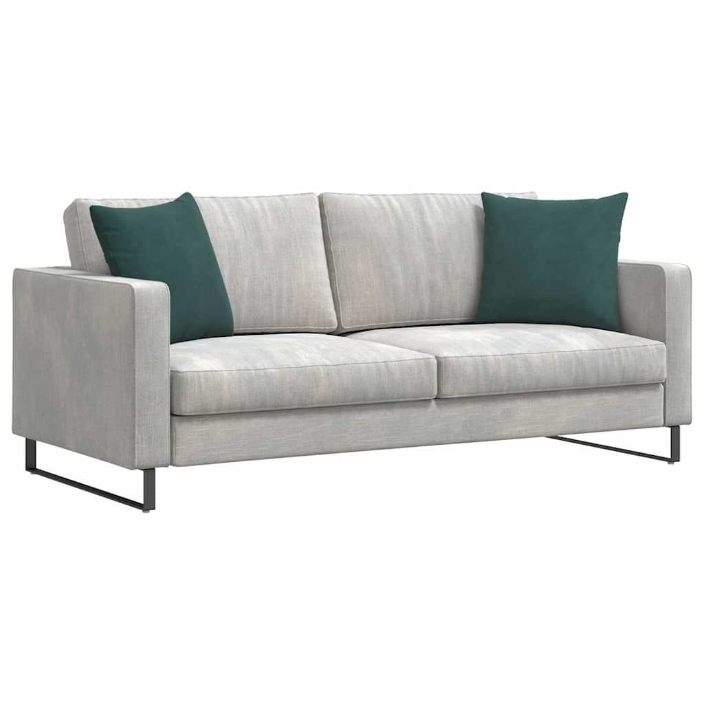Sofapuder 2 pcs Mørkegrøn 45 x 45 cm Velourstof