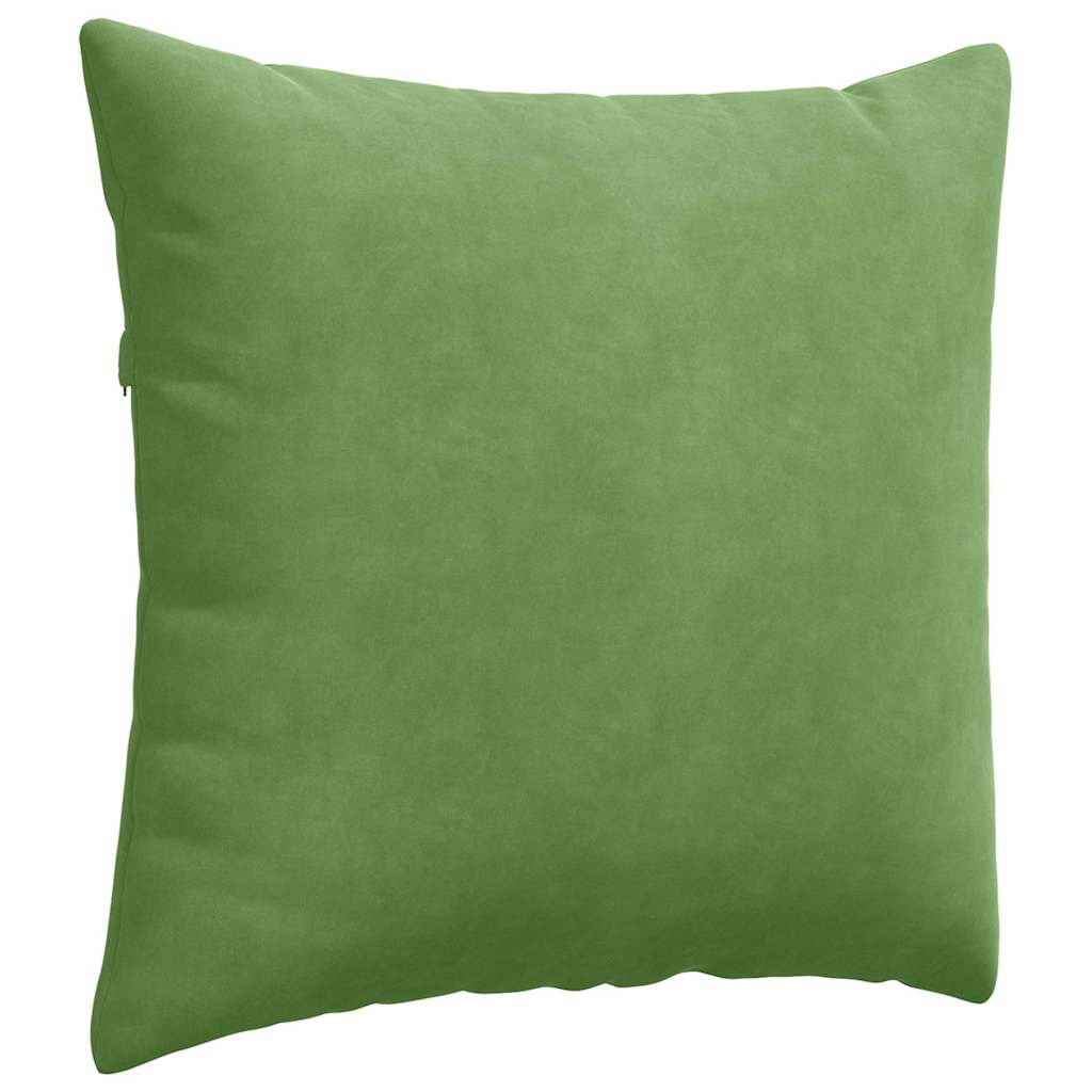 Sofapuder 2 pcs Lys grøn 45 x 45 cm Velourstof