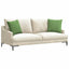 Sofapuder 2 pcs Lys grøn 45 x 45 cm Velourstof