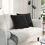 Sofapuder 2 pcs Sort 45 x 45 cm Velourstof