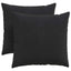 Sofapuder 2 pcs Sort 45 x 45 cm Velourstof