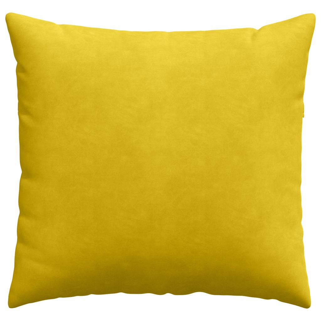 Sofapuder 2 pcs Gul 45 x 45 cm Velourstof