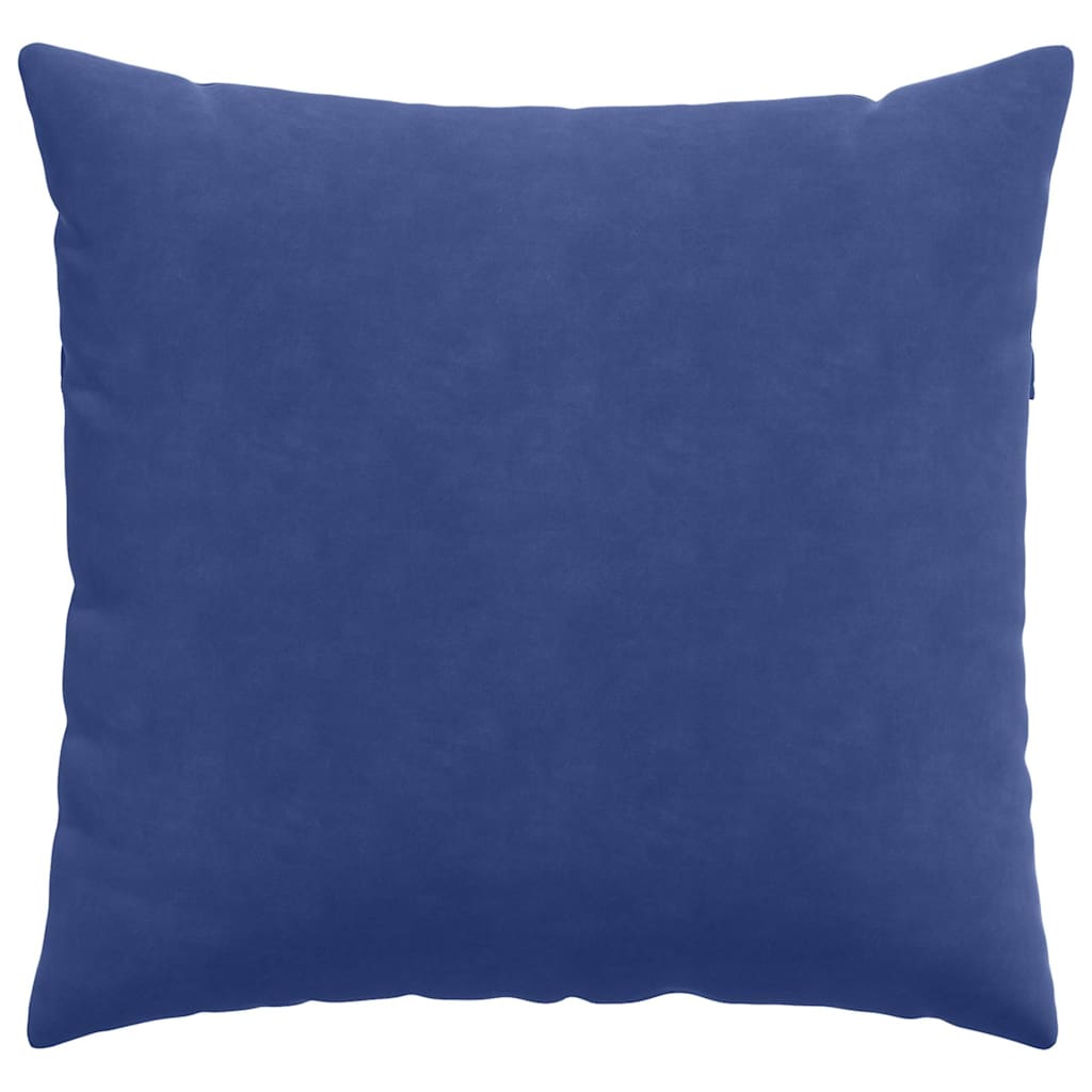 Sofapuder 2 pcs Politi blå 45 x 45 cm Velourstof