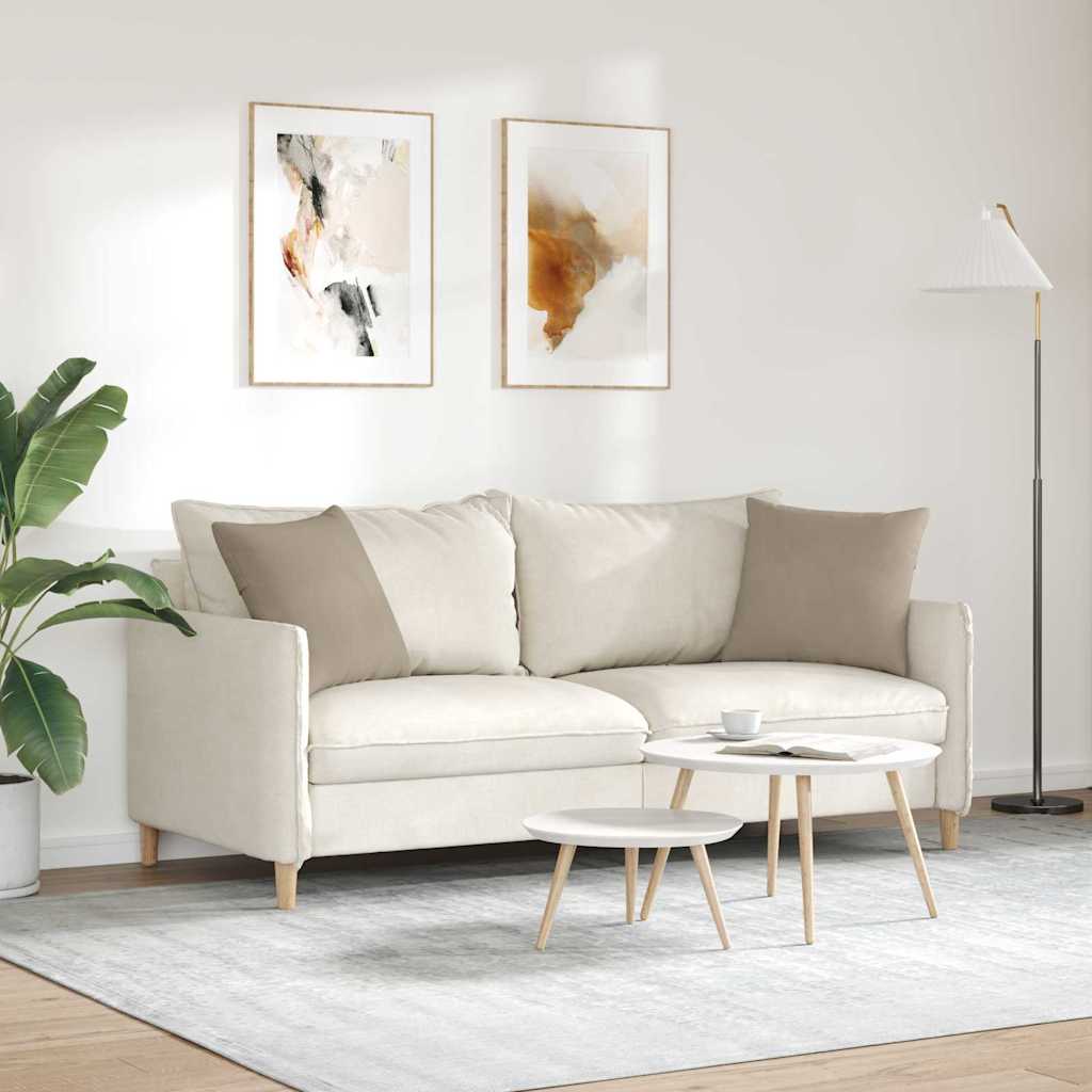 Sofapuder 2 pcs Gråbrun 45 x 45 cm Stof