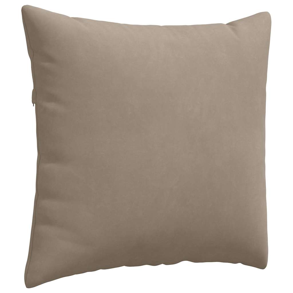 Sofapuder 2 pcs Gråbrun 45 x 45 cm Stof