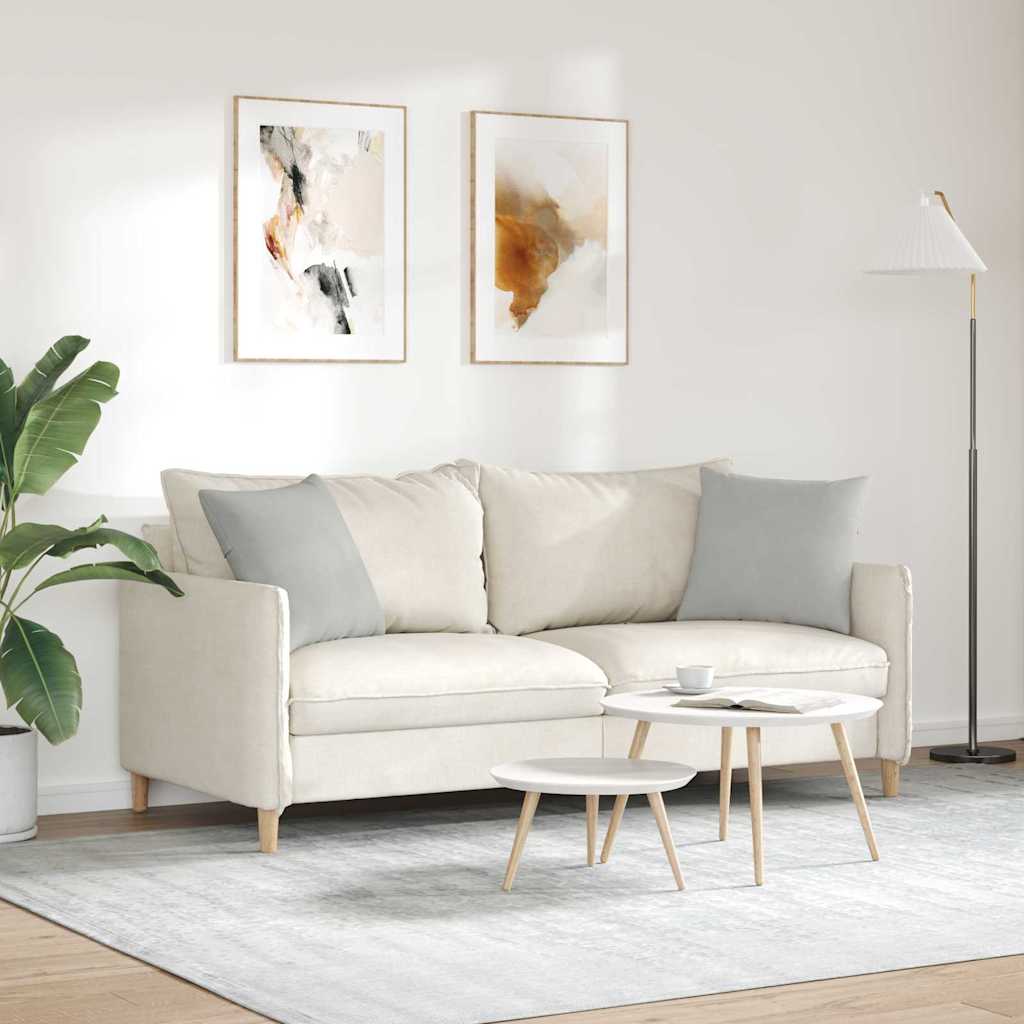 Sofapuder 2 pcs Lysegrå 45 x 45 cm Stof