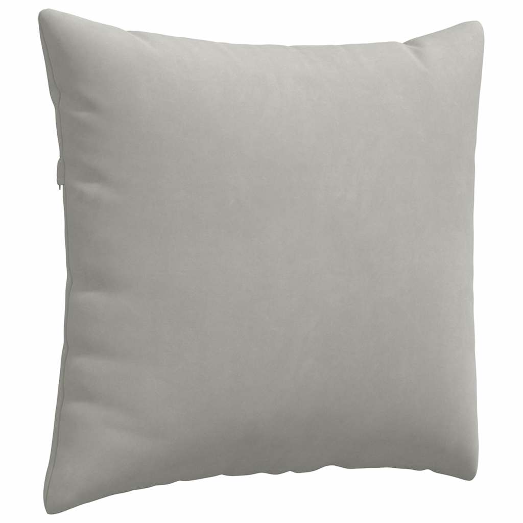 Sofapuder 2 pcs Lysegrå 45 x 45 cm Stof