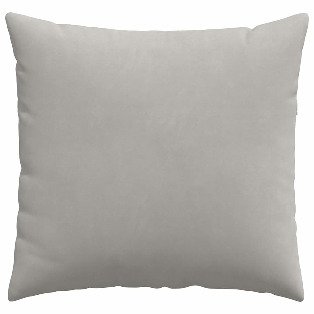 Sofapuder 2 pcs Lysegrå 45 x 45 cm Stof