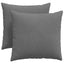 Sofapuder 2 pcs Mørkegrå 45 x 45 cm Stof