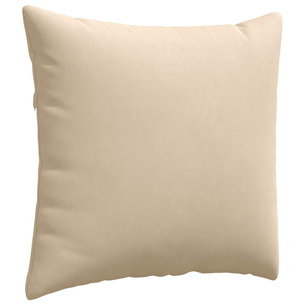 Sofapuder 2 pcs Creme 45 x 45 cm Stof