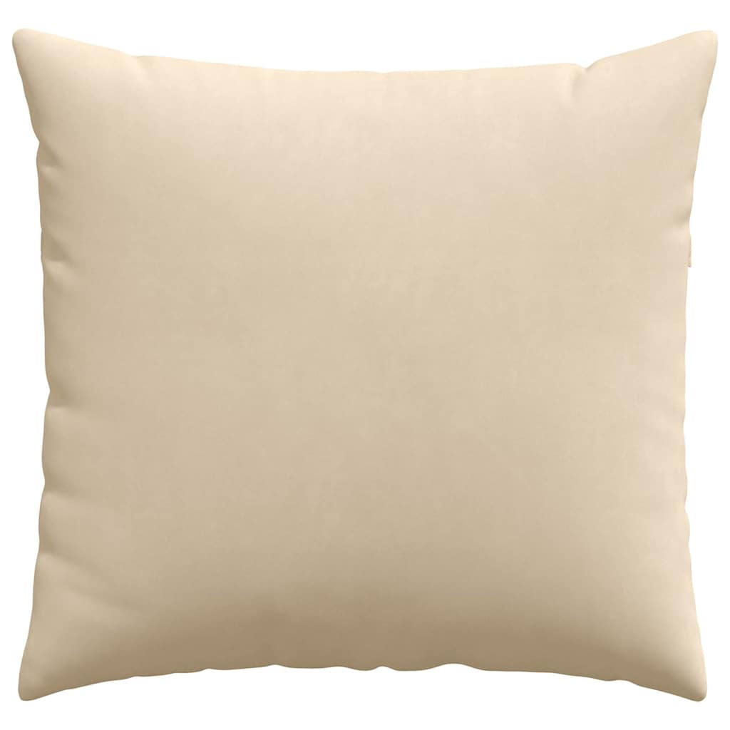 Sofapuder 2 pcs Creme 45 x 45 cm Stof