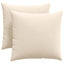 Sofapuder 2 pcs Beige 45 x 45 cm Stof