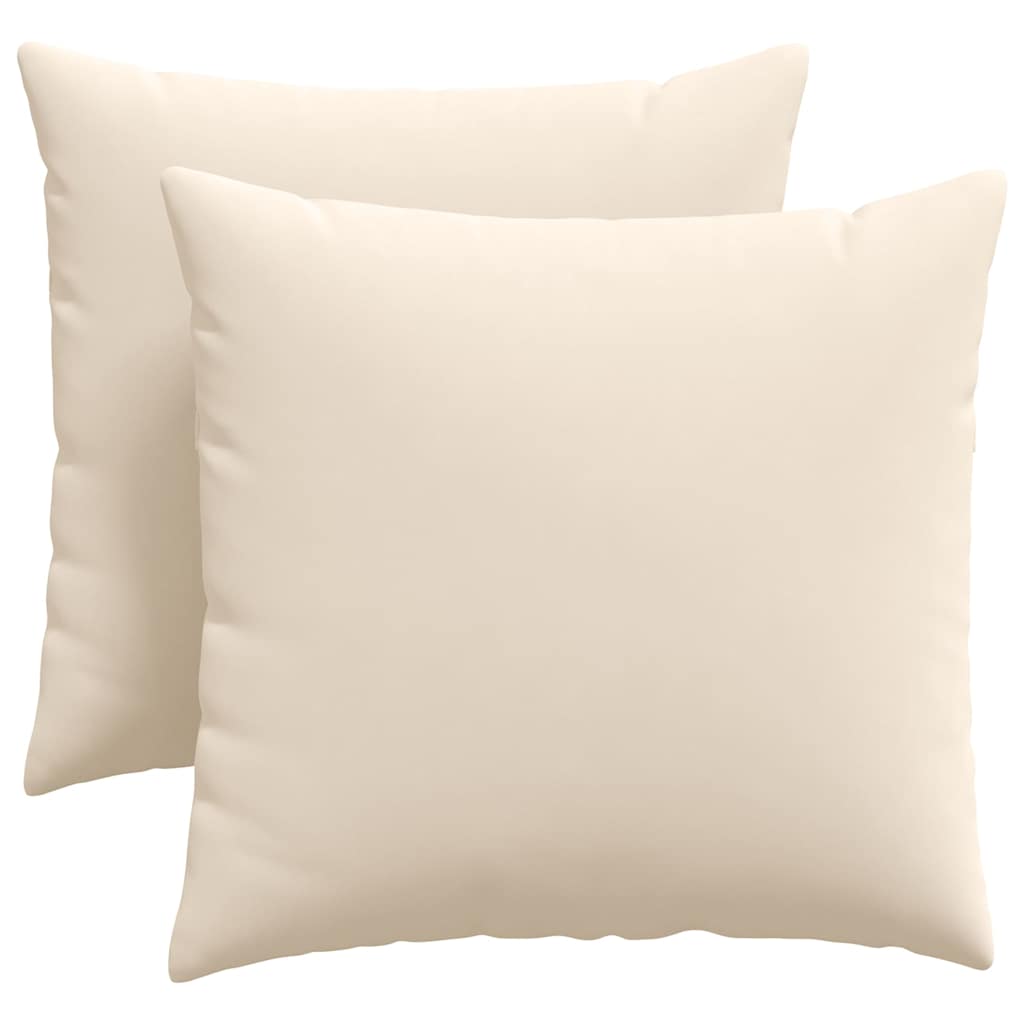 Sofapuder 2 pcs Beige 45 x 45 cm Stof