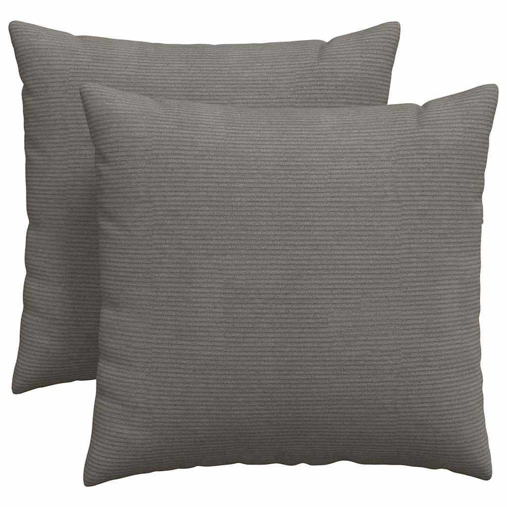Sofapuder 2 pcs Lysegrå 45 x 45 cm Velourstof