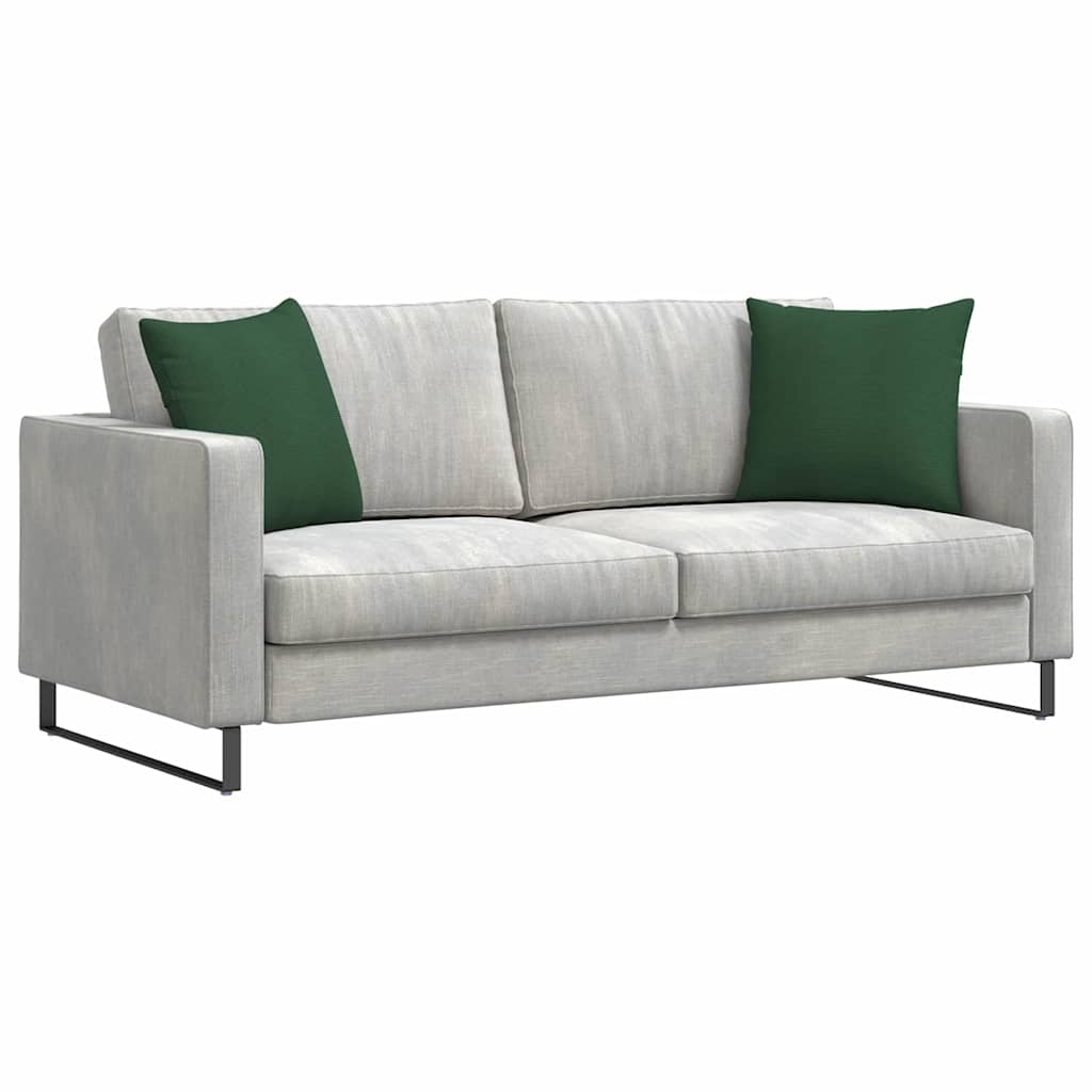 Sofapuder 2 pcs Mørkegrøn 45 x 45 cm Velourstof