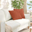 Sofapuder 2 pcs Rød orange 45 x 45 cm Velourstof