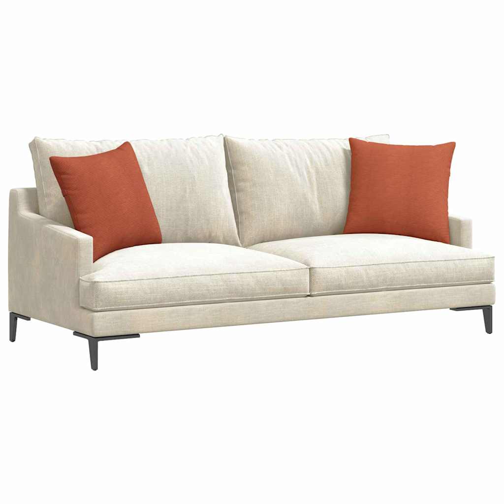 Sofapuder 2 pcs Rød orange 45 x 45 cm Velourstof