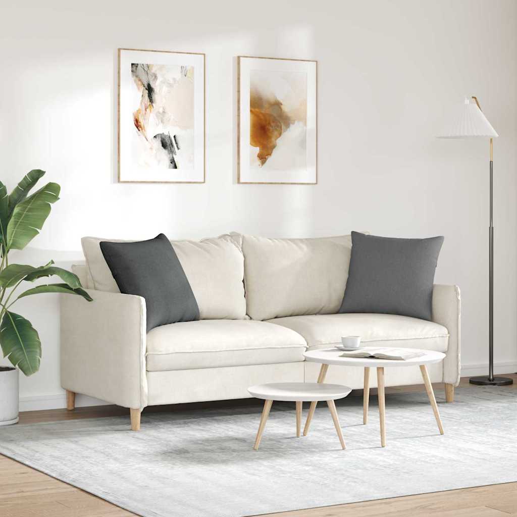 Sofapuder 2 pcs Mørkegrå 50 x 50 cm Stof