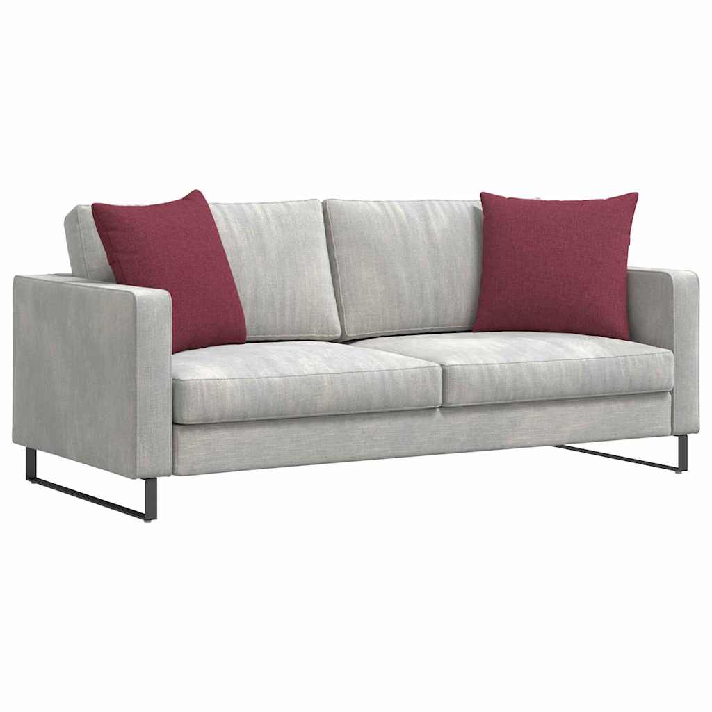 Sofapuder 2 pcs Vinrød 50 x 50 cm Stof