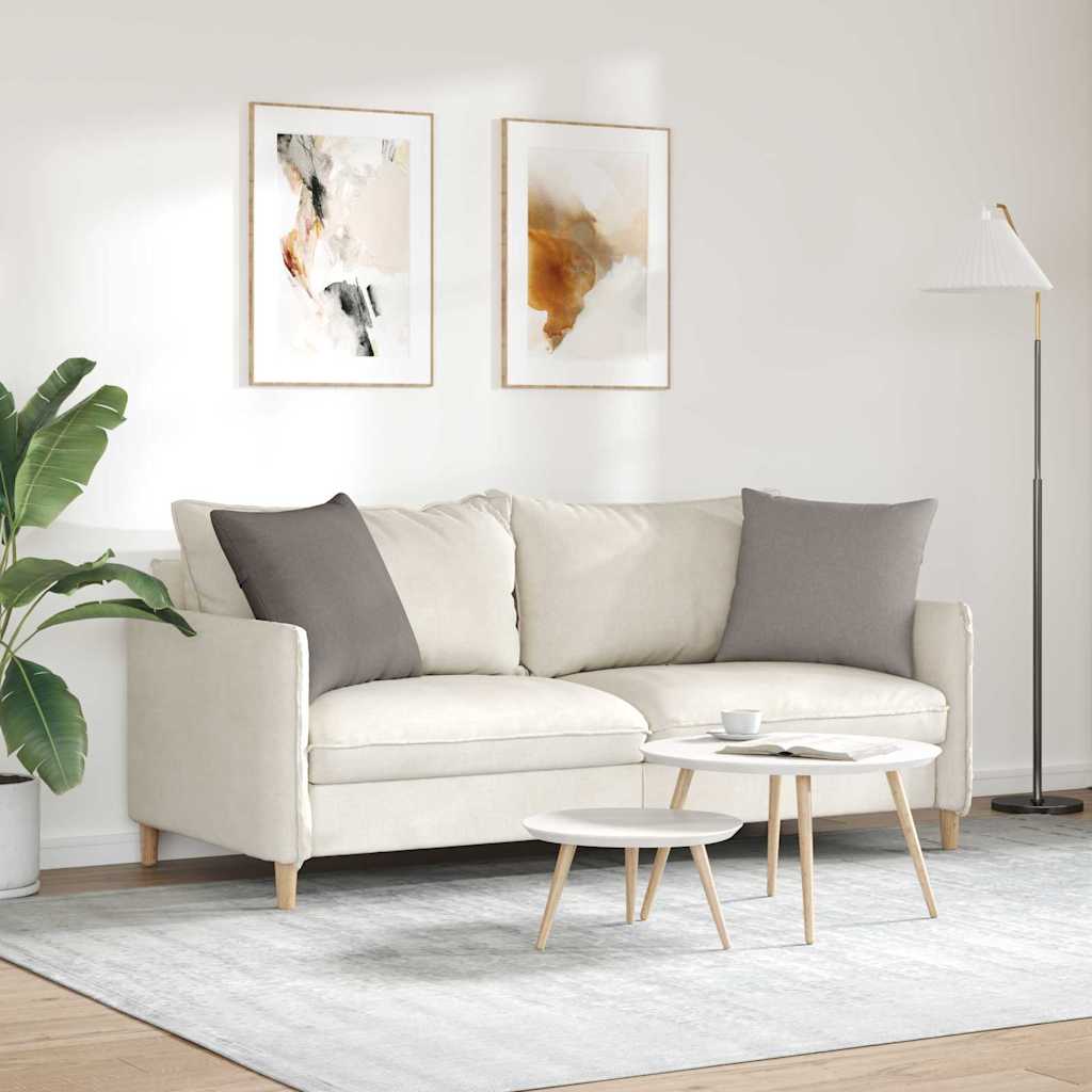 Sofapuder 2 pcs Gråbrun 50 x 50 cm Stof