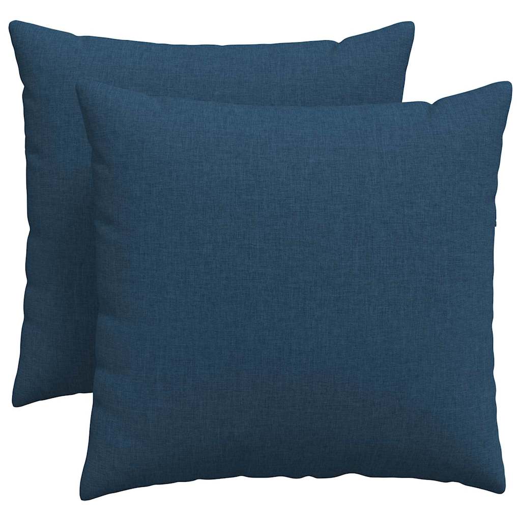 Sofapuder 2 pcs Blå 50 x 50 cm Stof