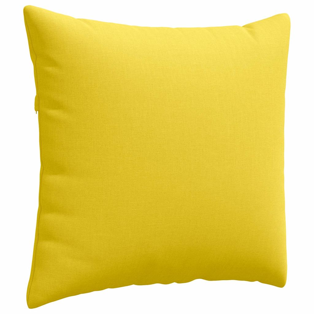 Sofapuder 2 pcs Lys Gul 50 x 50 cm Stof