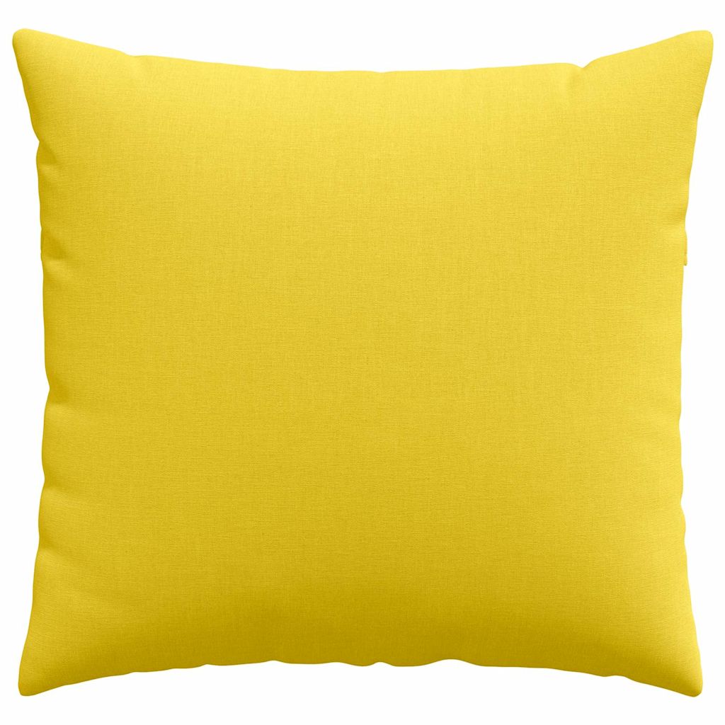 Sofapuder 2 pcs Lys Gul 50 x 50 cm Stof