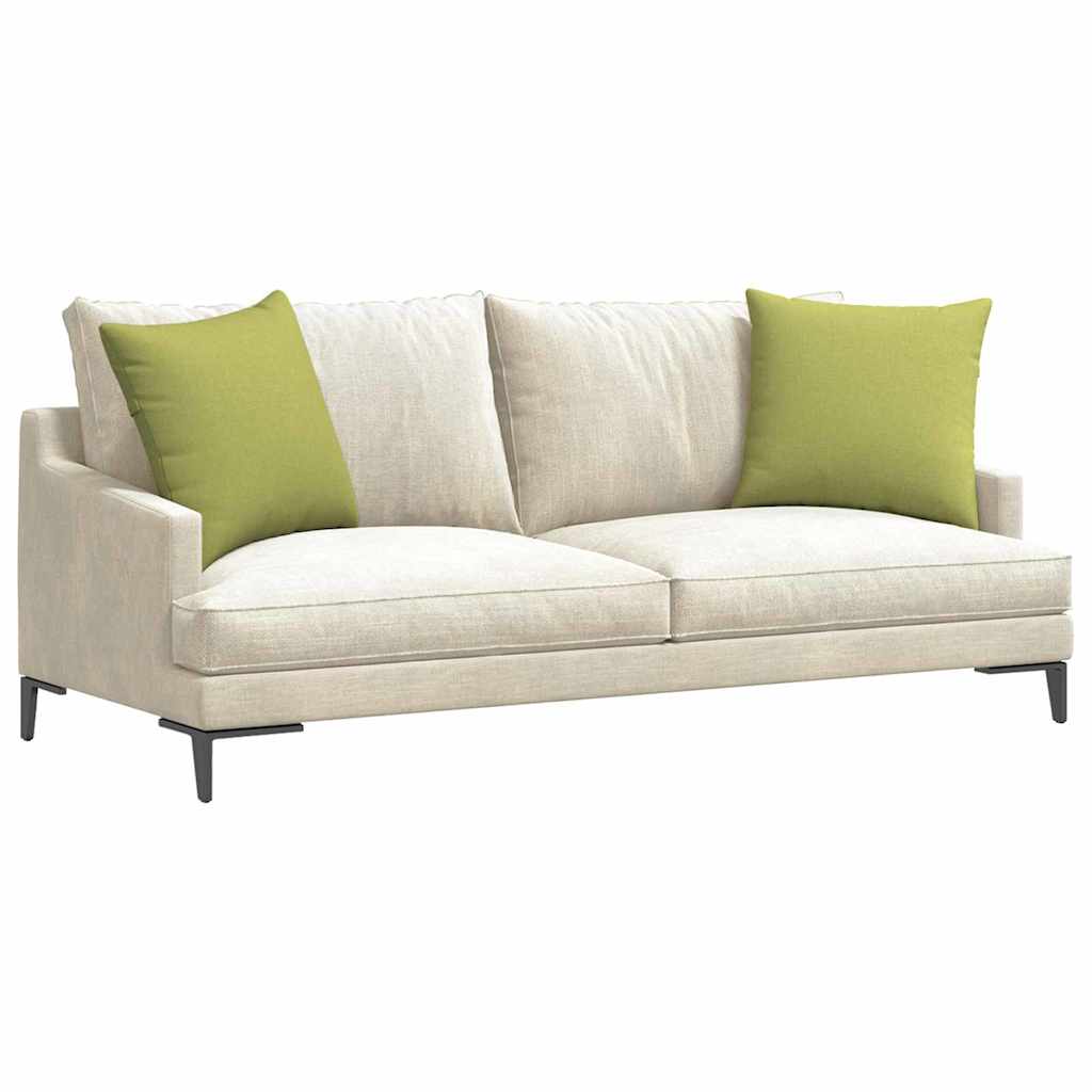 Sofapuder 2 pcs Lys grøn 50 x 50 cm Stof