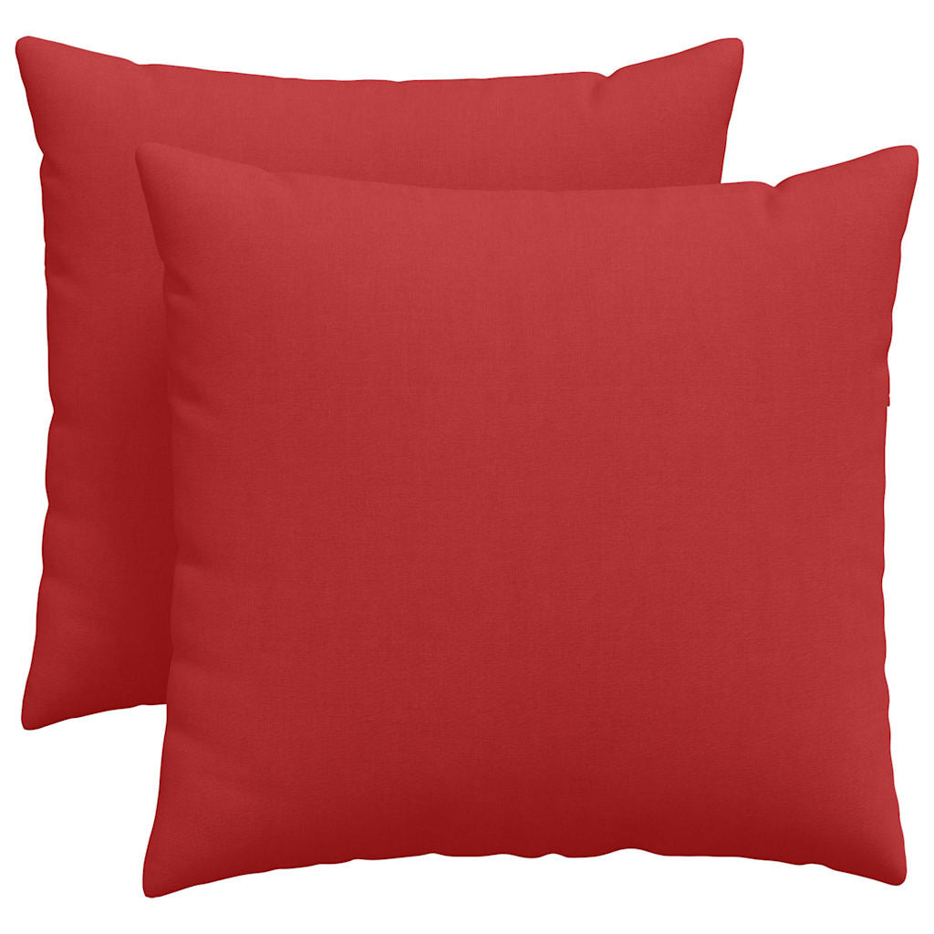 Sofapuder 2 pcs Rød 50 x 50 cm Stof