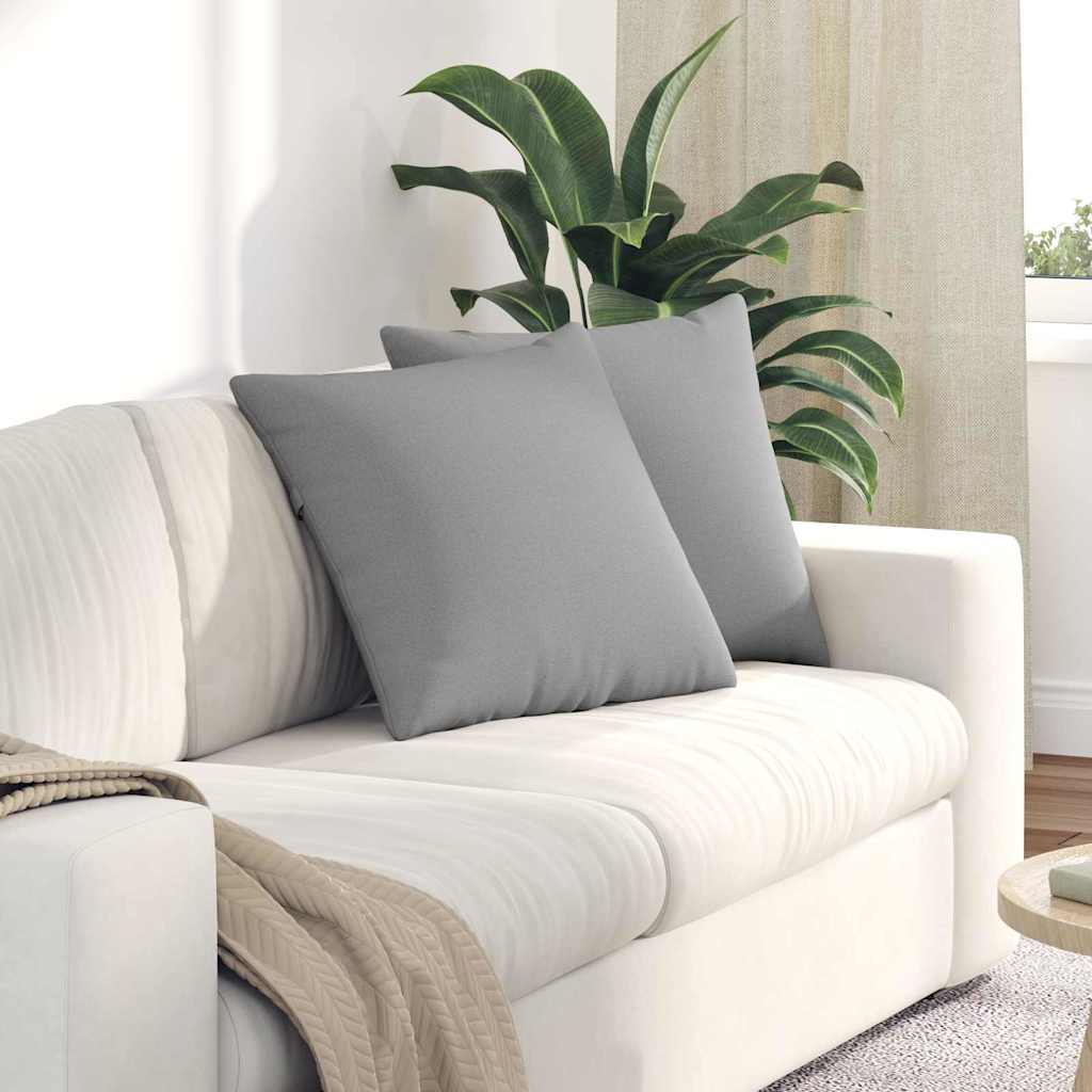 Sofapuder 2 pcs Skygrå 50 x 50 cm Stof