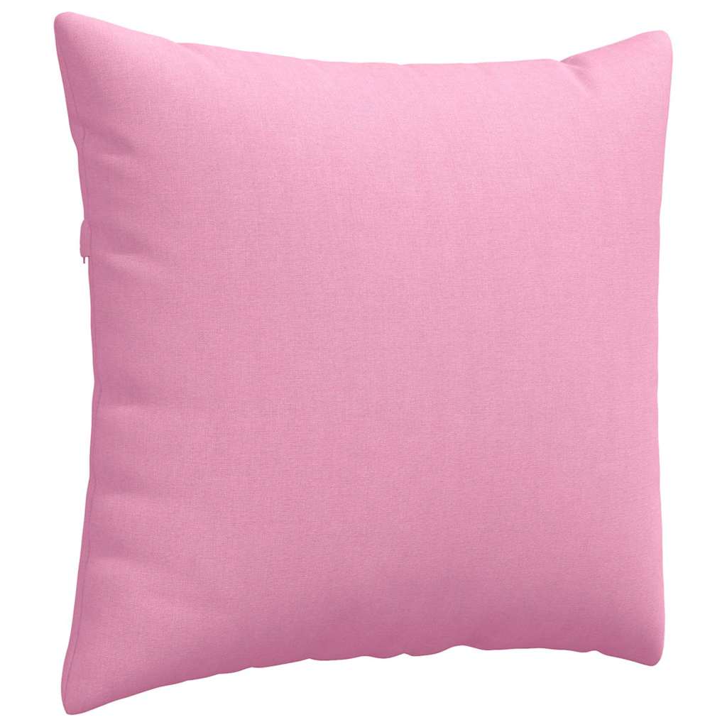 Sofapuder 2 pcs Lyserød 50 x 50 cm Stof