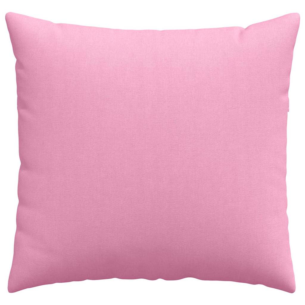 Sofapuder 2 pcs Lyserød 50 x 50 cm Stof