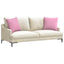 Sofapuder 2 pcs Lyserød 50 x 50 cm Stof