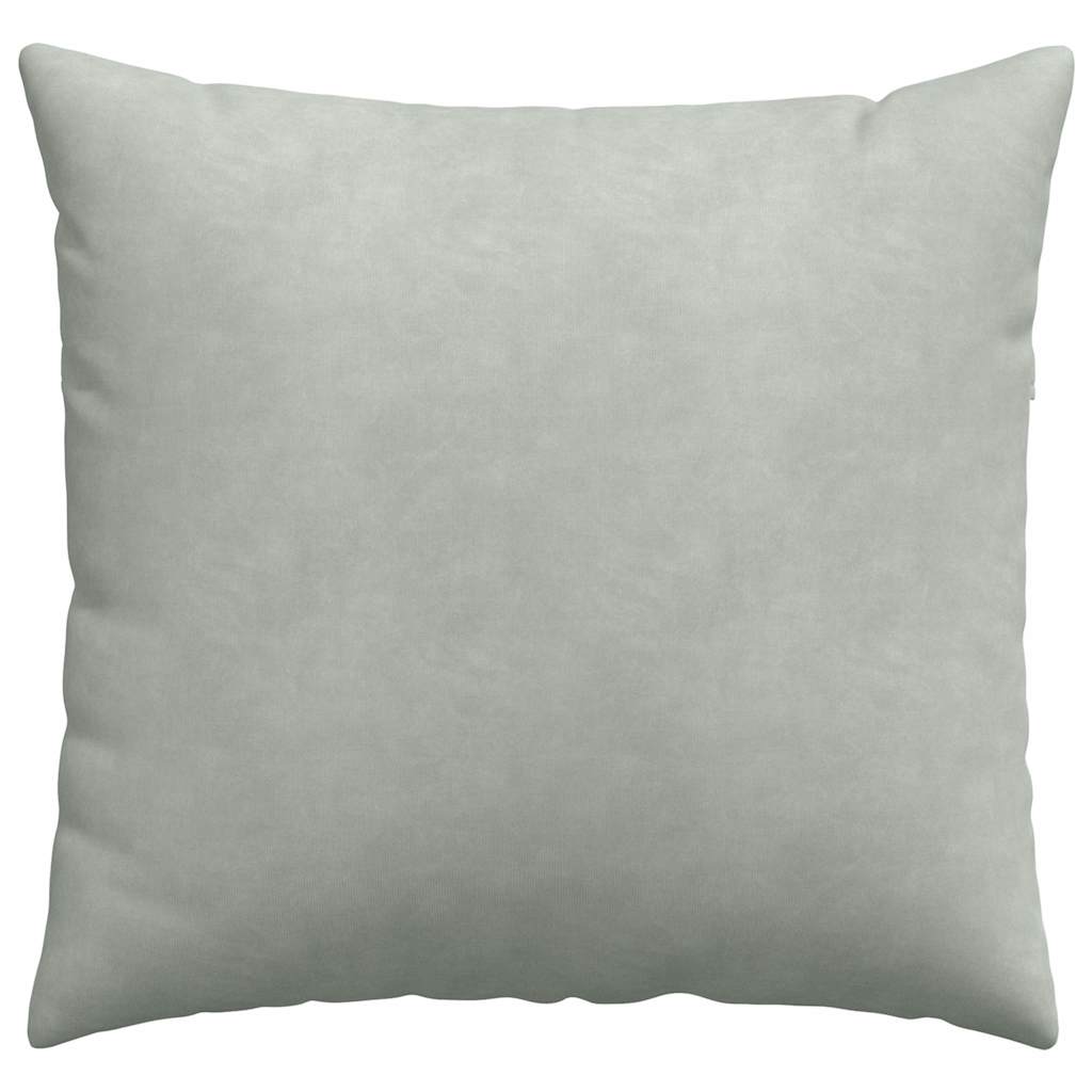 Sofapuder 2 pcs Lysegrå 50 x 50 cm Velourstof