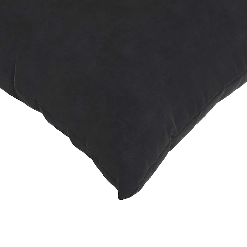 Sofapuder 2 pcs Sort 50 x 50 cm Velourstof