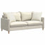 Sofapuder 2 pcs Creme 50 x 50 cm Velourstof