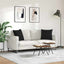 Sofapuder 2 pcs Sort 50 x 50 cm Stof