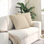Sofapuder 2 pcs Creme 50 x 50 cm Stof