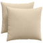 Sofapuder 2 pcs Creme 50 x 50 cm Stof