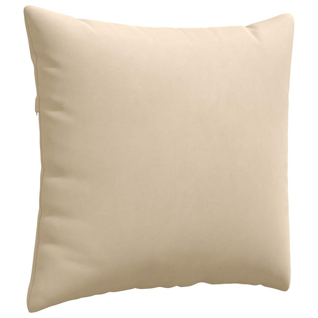 Sofapuder 2 pcs Creme 50 x 50 cm Stof