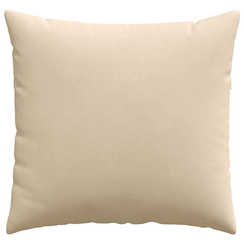 Sofapuder 2 pcs Creme 50 x 50 cm Stof