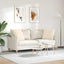 Sofapuder 2 pcs Beige 50 x 50 cm Stof