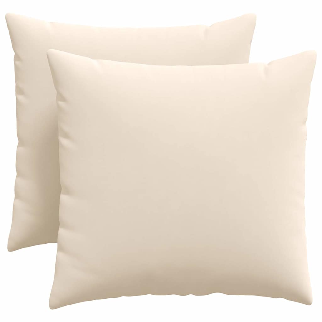 Sofapuder 2 pcs Beige 50 x 50 cm Stof