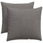 Sofapuder 2 pcs Lysegrå 50 x 50 cm Velourstof