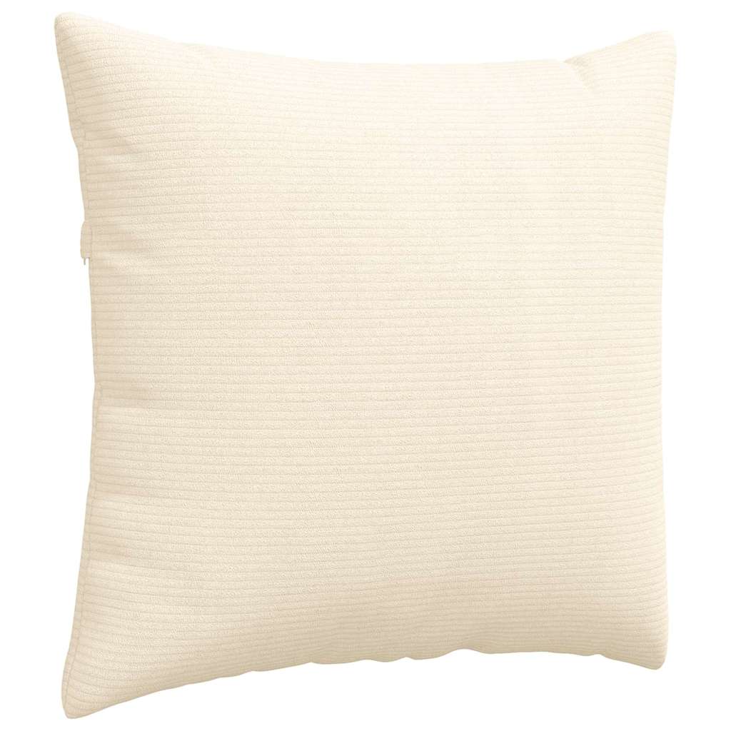Sofapuder 2 pcs Creme 50 x 50 cm Velourstof
