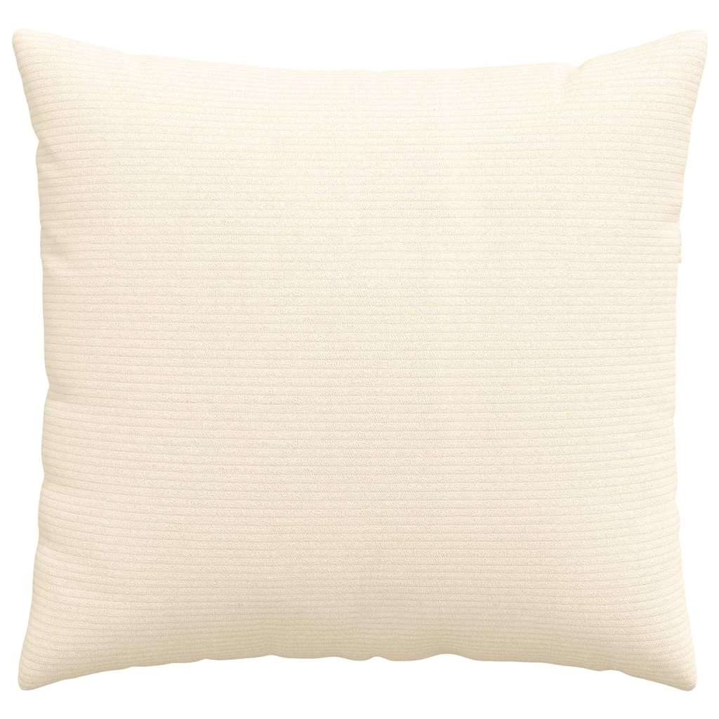 Sofapuder 2 pcs Creme 50 x 50 cm Velourstof
